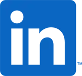 LinkedIn logo representing professional networking and B2B marketing for fitness businesses.